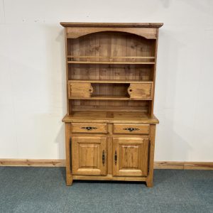 Small, French, Distressed Solid Oak Dresser. (D139)