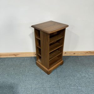 Small, Ercol, Solid Elm, Shelved Unit. (O208)