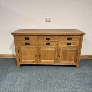 Large, Vancouver, Solid Oak Sideboard. (S280)