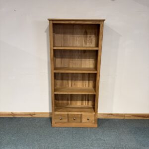 Medium Sized, Oak, 3 Drawer Bookcase. (BC240)